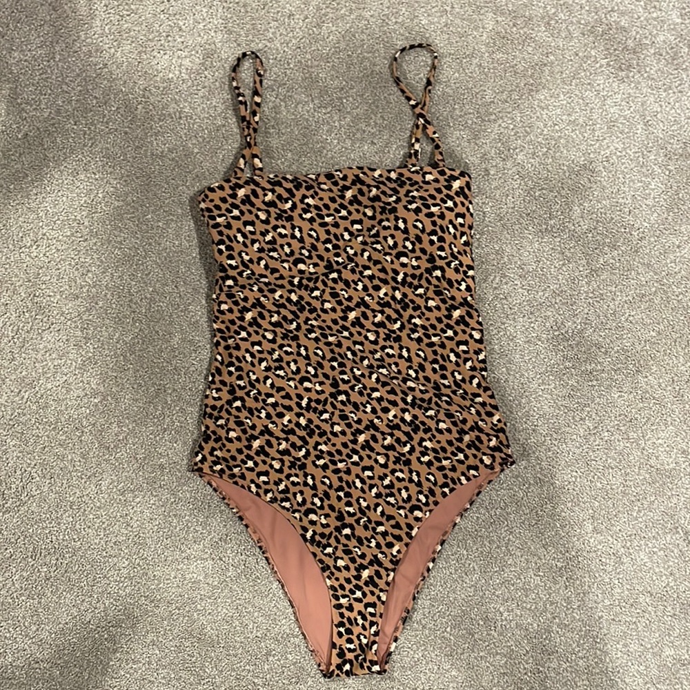 Leopard print Aerie One Piece Bathing Suit